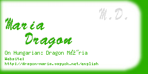 maria dragon business card